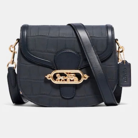 Coach Jade Saddle Bag in Croc Bags